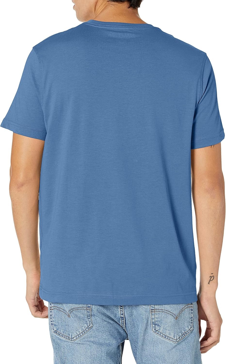 image:imageNautica Mens Short Sleeve Solid Crew Neck TShirt ShirtRivieria Blue Solid