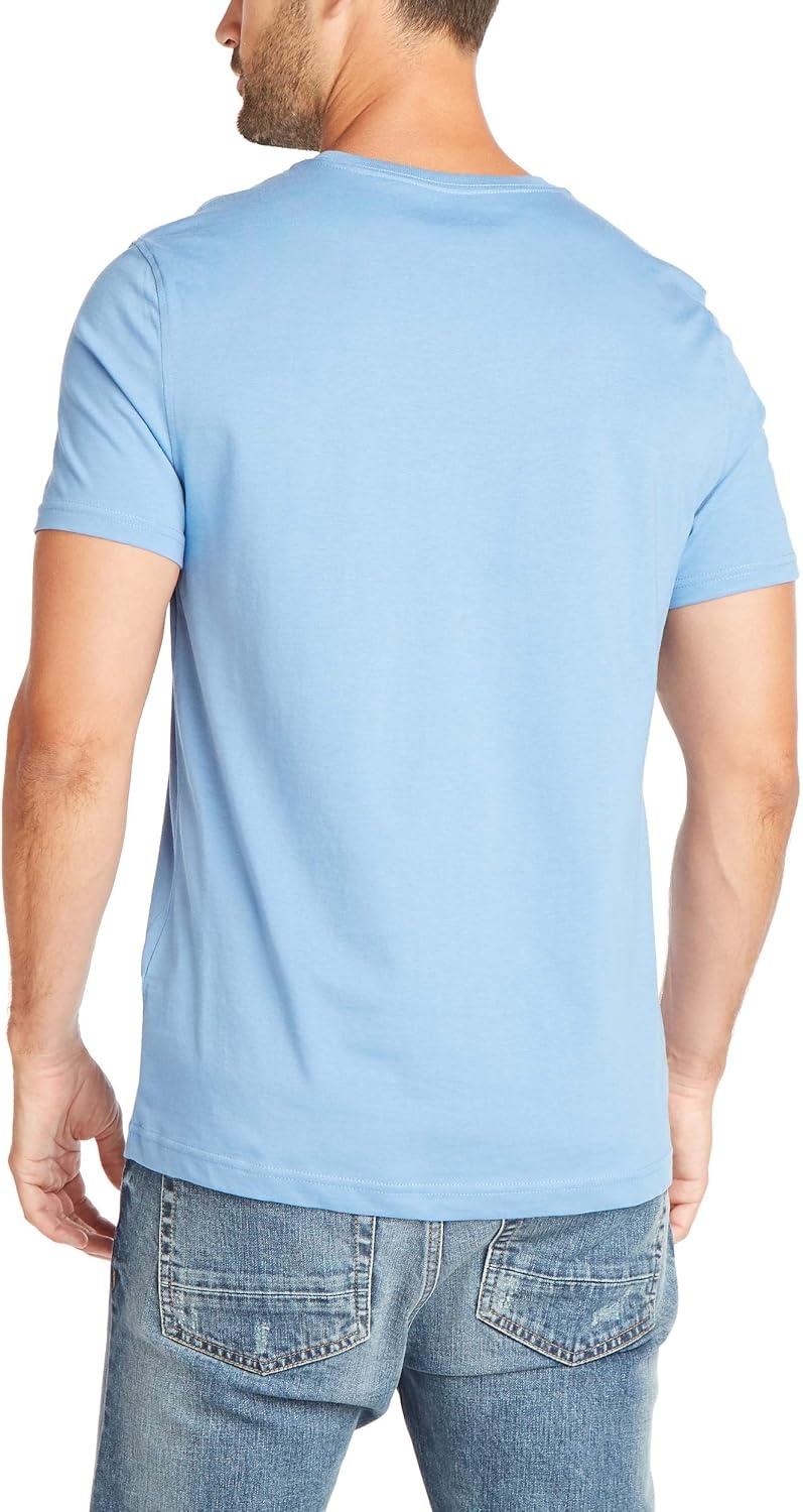 image:imageNautica Mens Short Sleeve Solid Crew Neck TShirt ShirtRivieria Blue Solid
