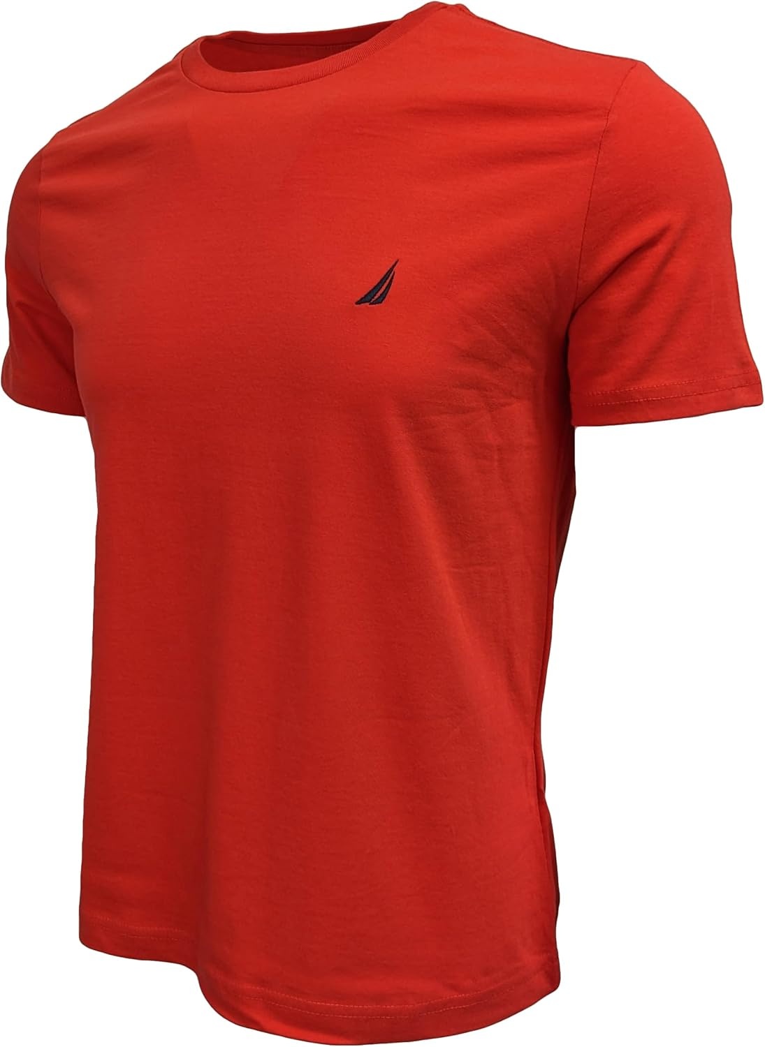 image:imageNautica Mens Short Sleeve Solid Crew Neck TShirt ShirtSunrise Red