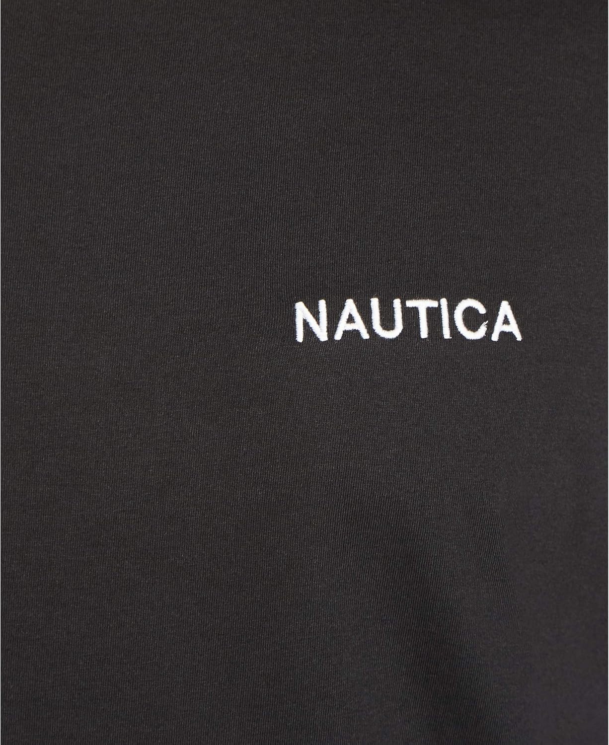 image:imageNautica Mens Short Sleeve Solid Crew Neck TShirt ShirtTrue Black Solid