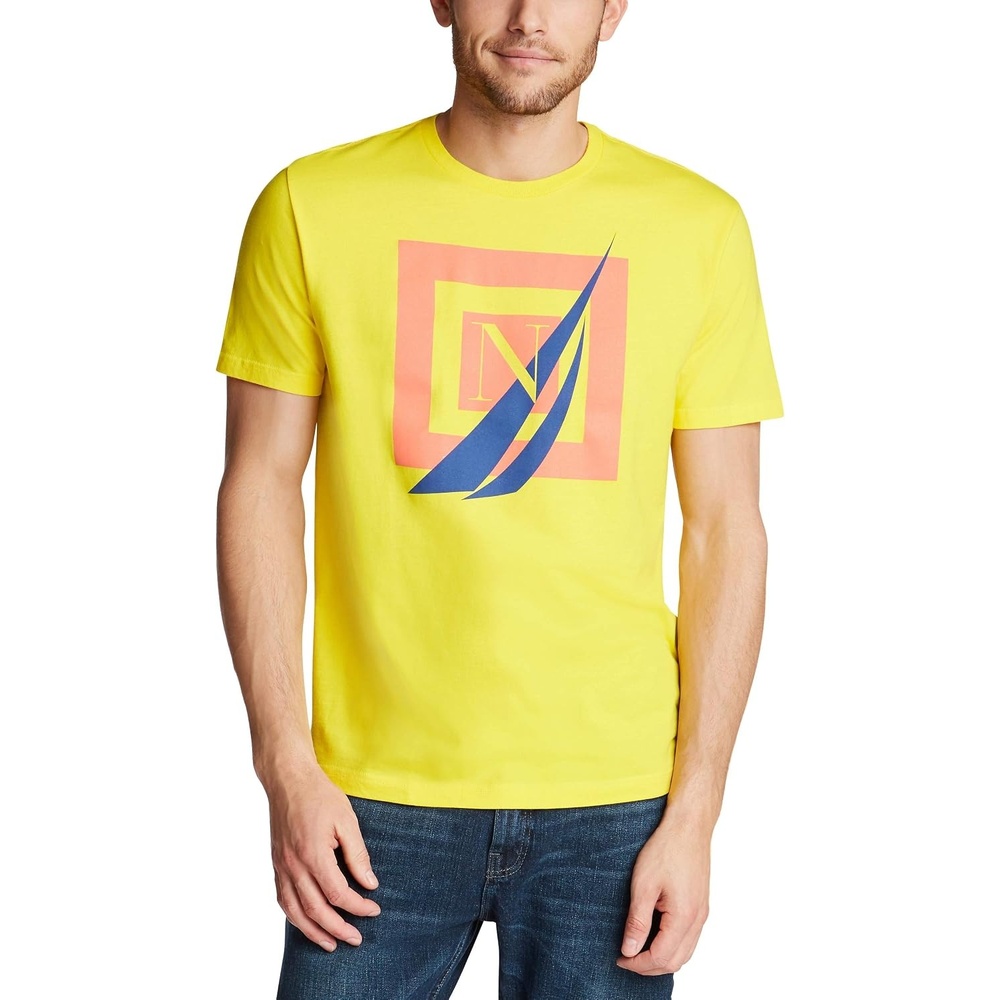 image:imageNautica Mens Short Sleeve 100 Cotton Nautical Series Graphic TeeZest