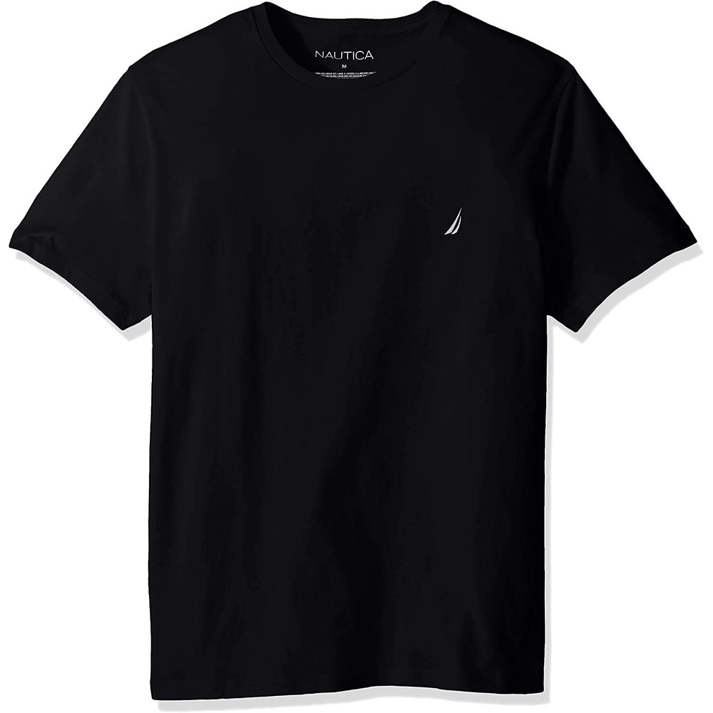 image:imageNautica Mens Short Sleeve Solid Crew Neck TShirt ShirtBlack