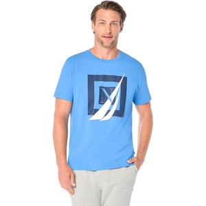 Nautica Men’s Short Sleeve 100% Cotton Nautical Series Graphic Tee(Regatta)