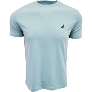 Nautica Men’s Short Sleeve Solid Crew Neck T-Shirt Shirt(Harbor Mist 2021)