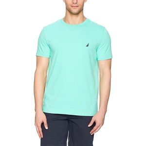 Nautica Men’s Short Sleeve Solid Crew Neck T-Shirt Shirt(Mint Spring Solid)