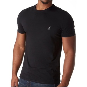 Nautica Men’s Short Sleeve Solid Crew Neck T-Shirt Shirt(True Black)