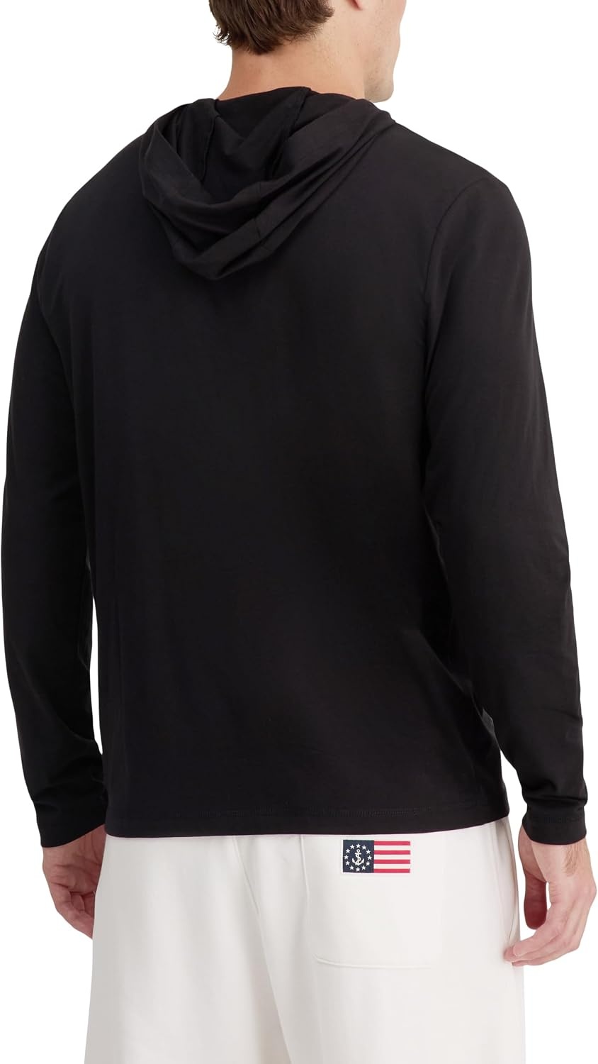image:imageNautica Mens LongSleeve Elevated Deck Crewneck TShirtTrue Black
