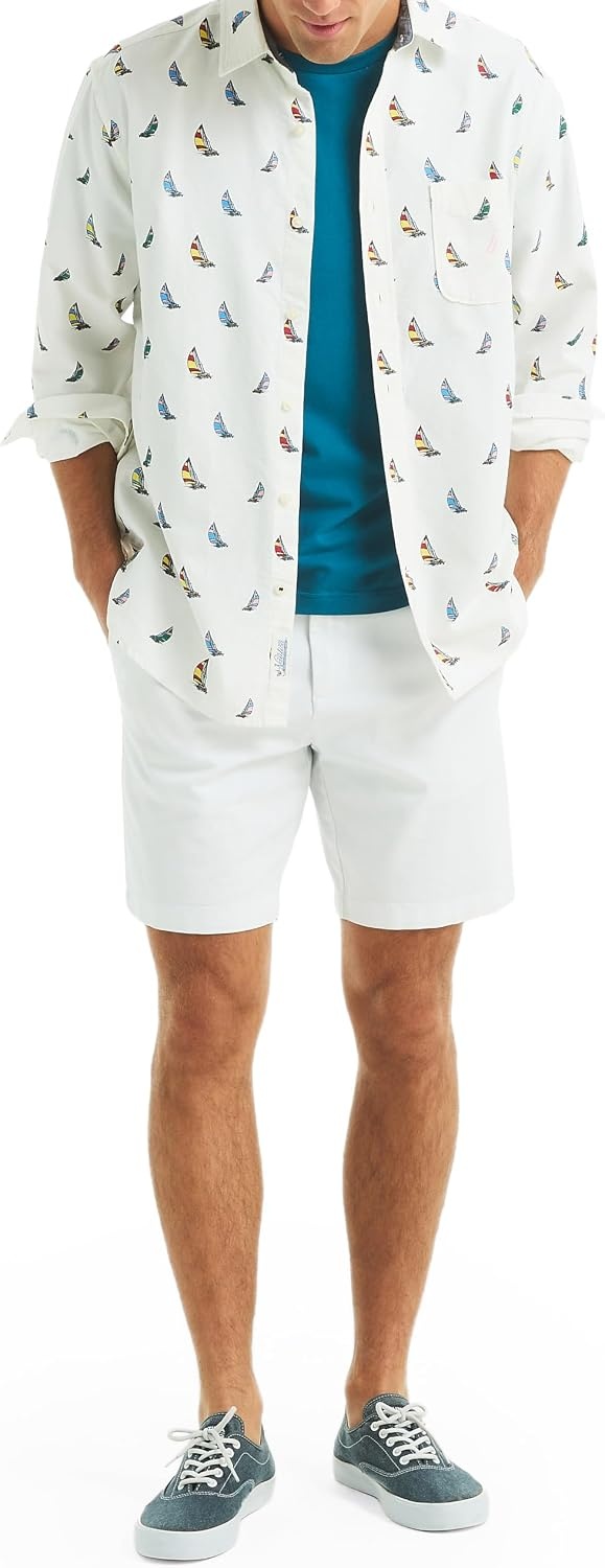 image:imageNautica Mens Pocket TShirtBlue Coral