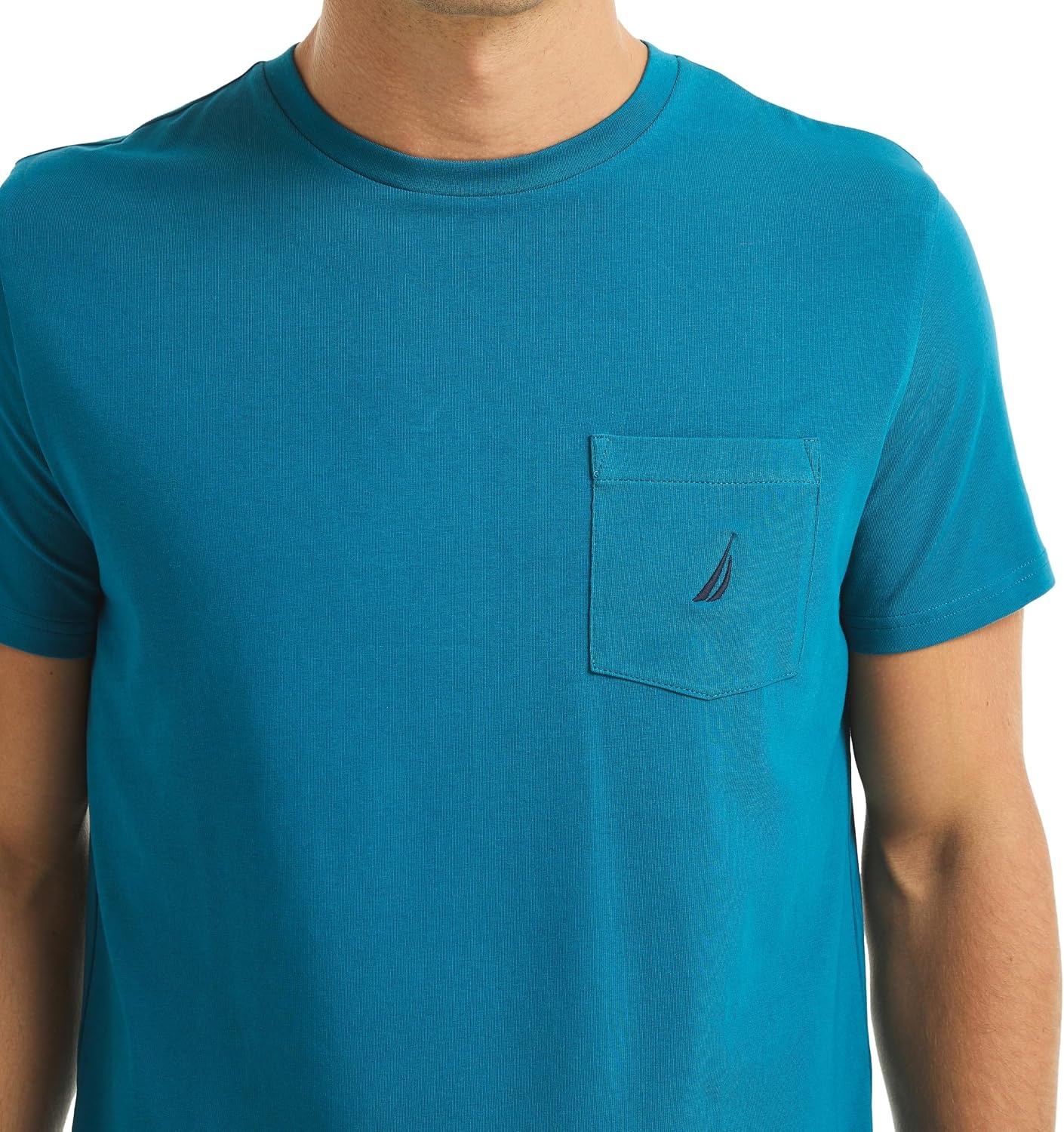 image:imageNautica Mens Pocket TShirtBlue Coral