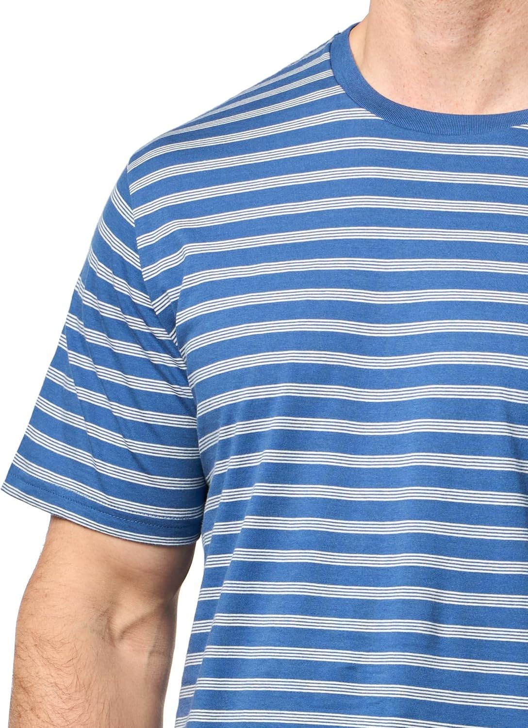 image:imageNautica Mens Short Sleeve Striped TeeUnion Blue