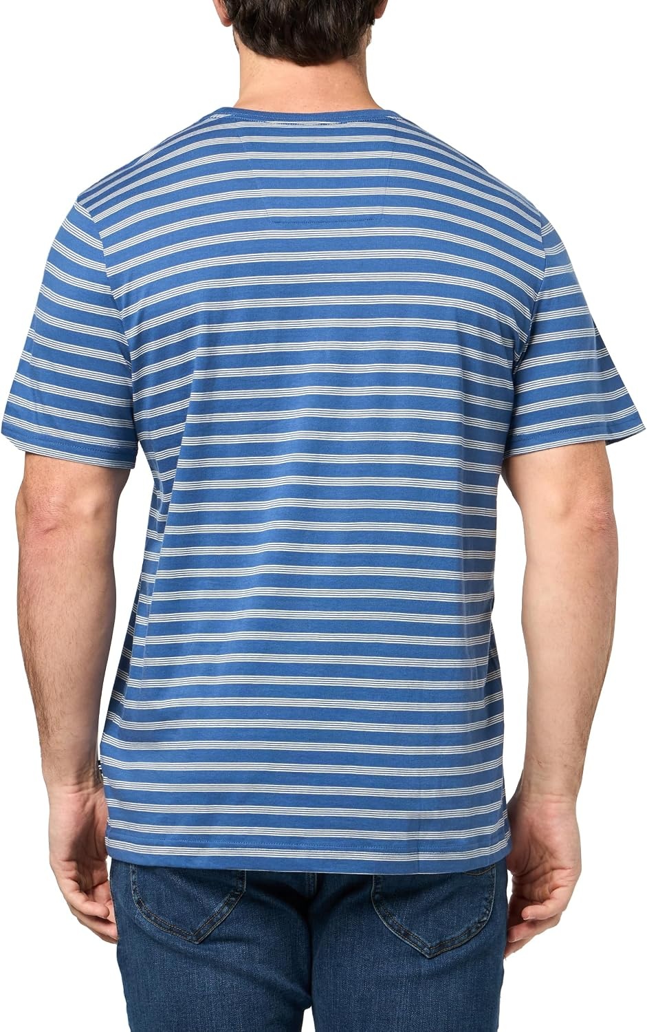 image:imageNautica Mens Short Sleeve Striped TeeUnion Blue