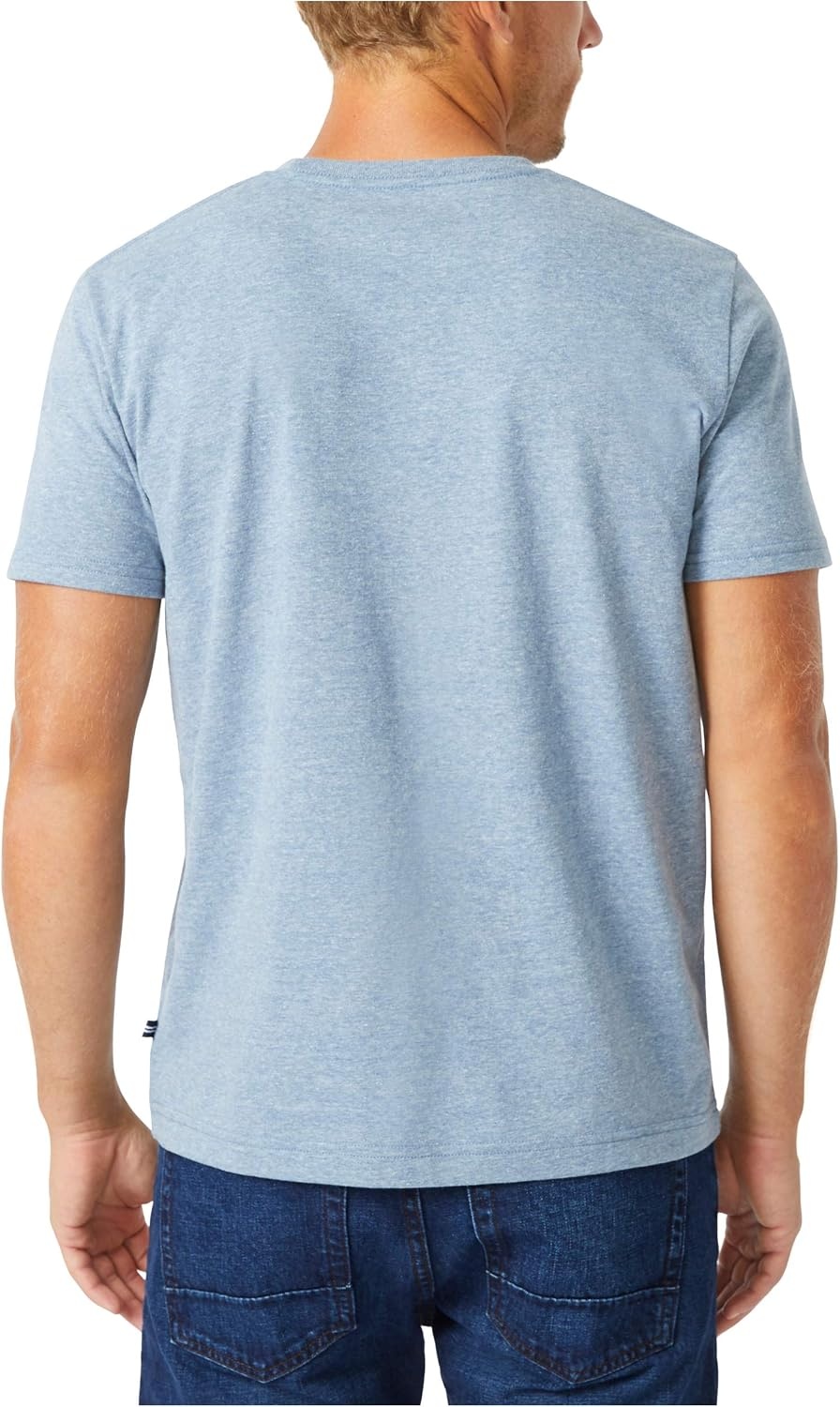 image:imageNautica Mens Sustainably Crafted Logo Signal Flag Graphic TShirtDeep Anchor Heather