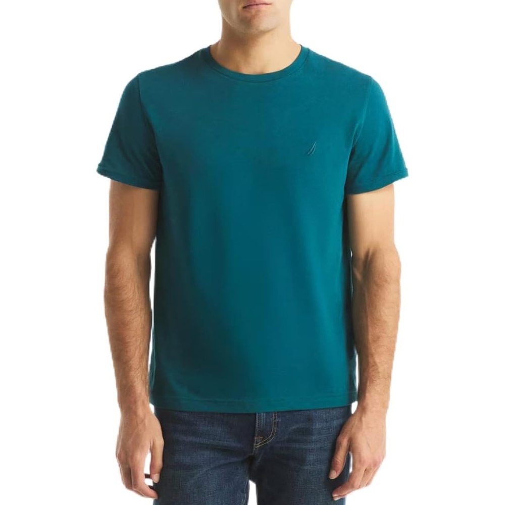 image:imageNautica Mens ShortSleeve Deck Crewneck TShirtDeep Atlantic