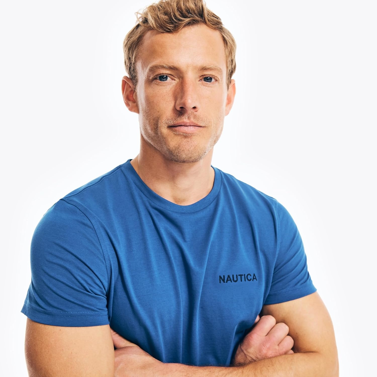 image:imageNautica Mens Short Sleeve Crew Neck TShirtBlue