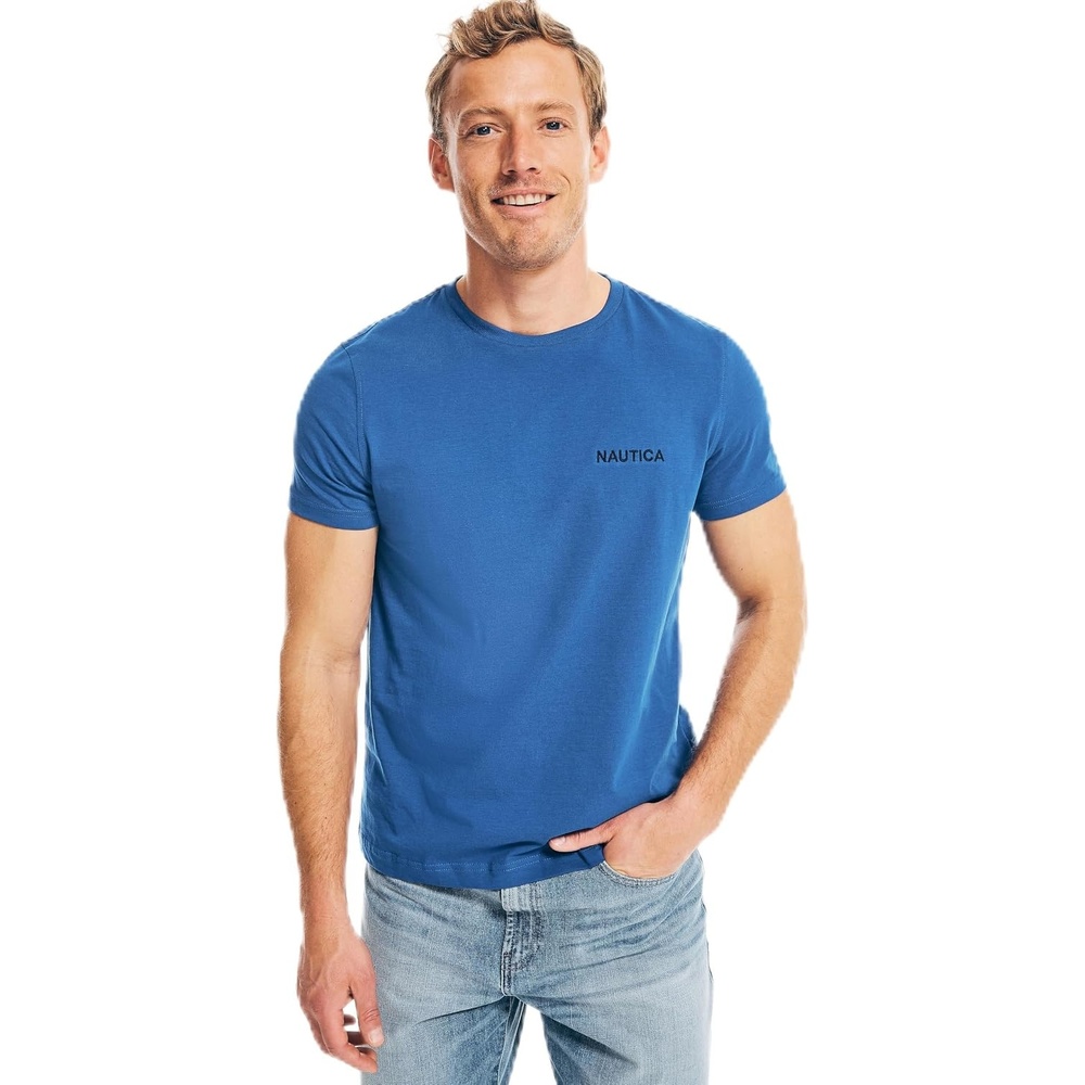 image:imageNautica Mens Short Sleeve Crew Neck TShirtBlue